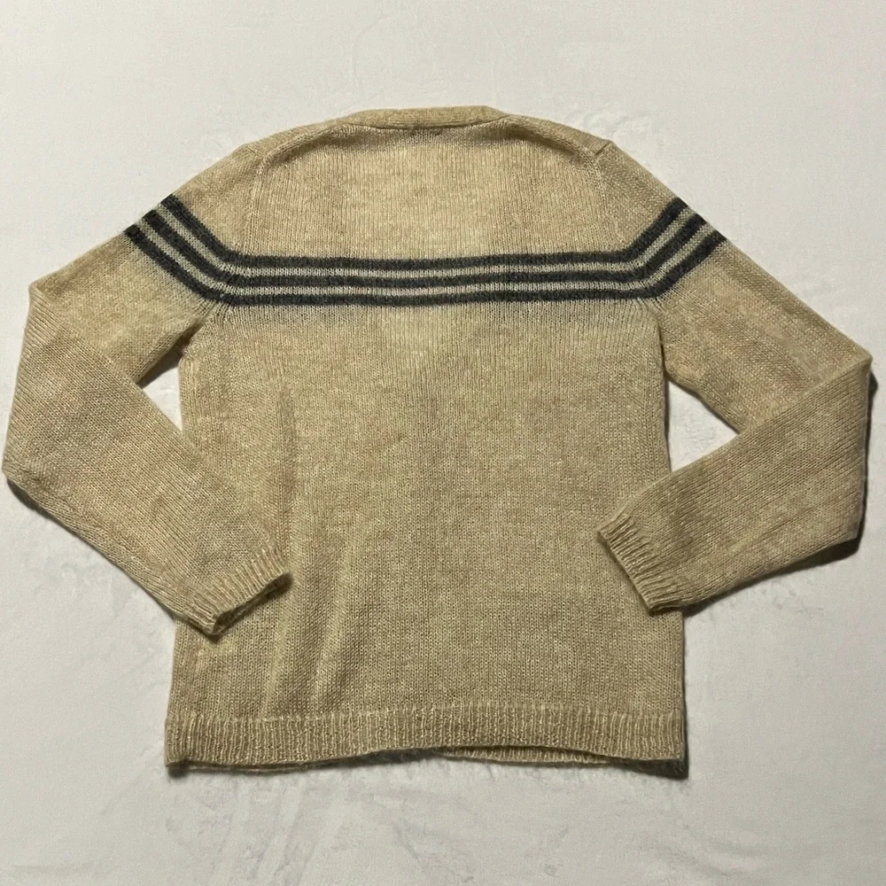 J. Crew vintage mohair cardigan preppy style collegiate - Picture 2 of 8